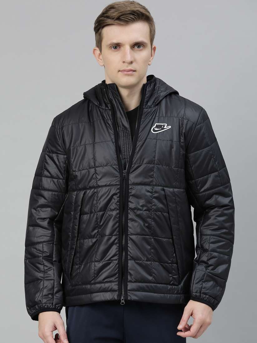 Buy Nike Men Black Solid Padded Jacket Jackets for Men 13252044 Myntra