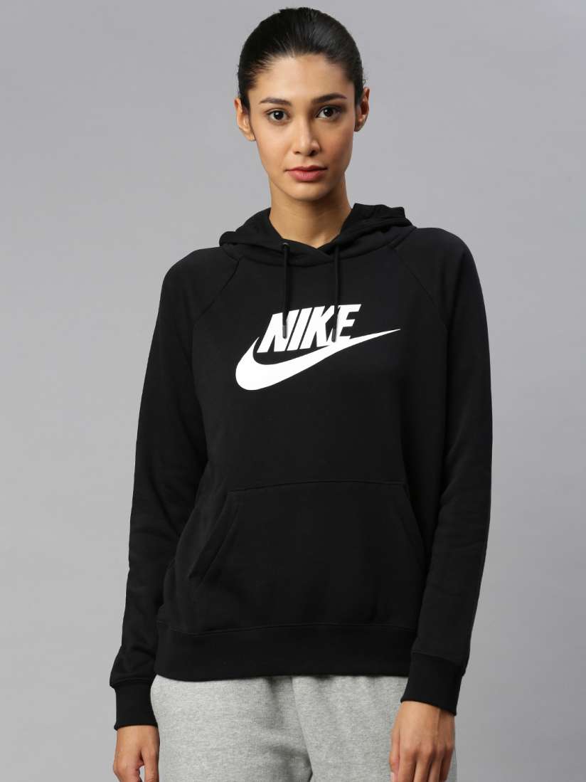 Buy Nike Women Black Printed Pullover Sweater Sweaters for Women 13252088 Myntra