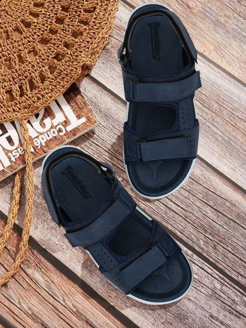 Buy The Roadster Lifestyle Co Men Navy Blue Solid Sport Sandals Sandals for Men 13252212 Myntra