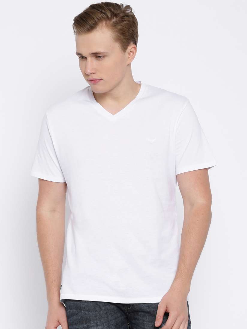 White t shirt myntra cheap