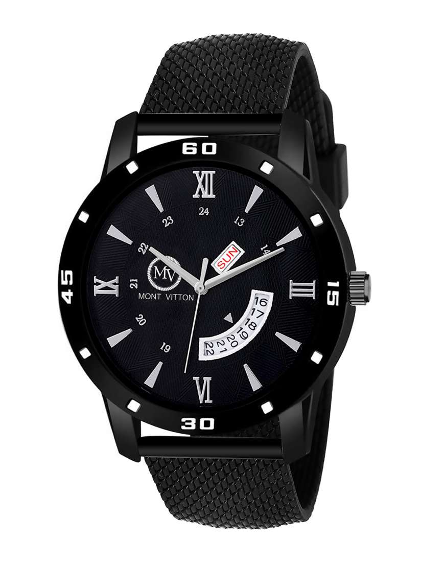 Buy MONTVITTON Men Black Analogue Watch MV1226 Watches for Men 13284032 Myntra