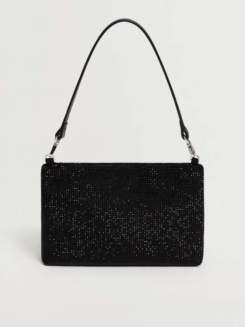 Buy MANGO Black Embellished Handheld Bag Handbags for Women 13290820 Myntra