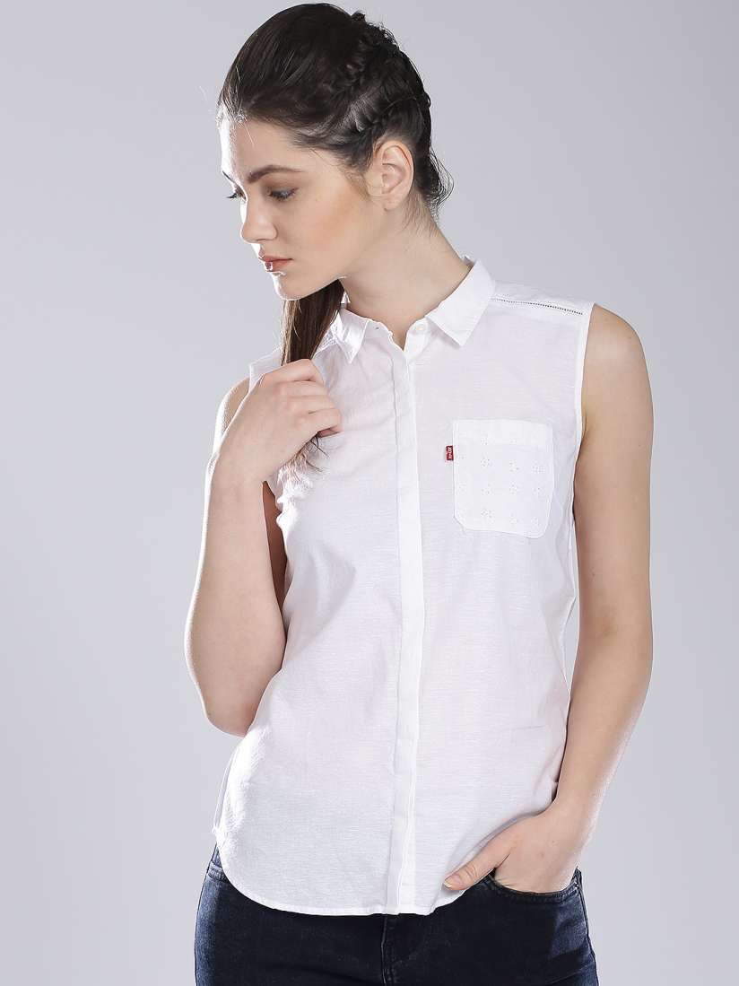 Levi's sleeveless shirt top