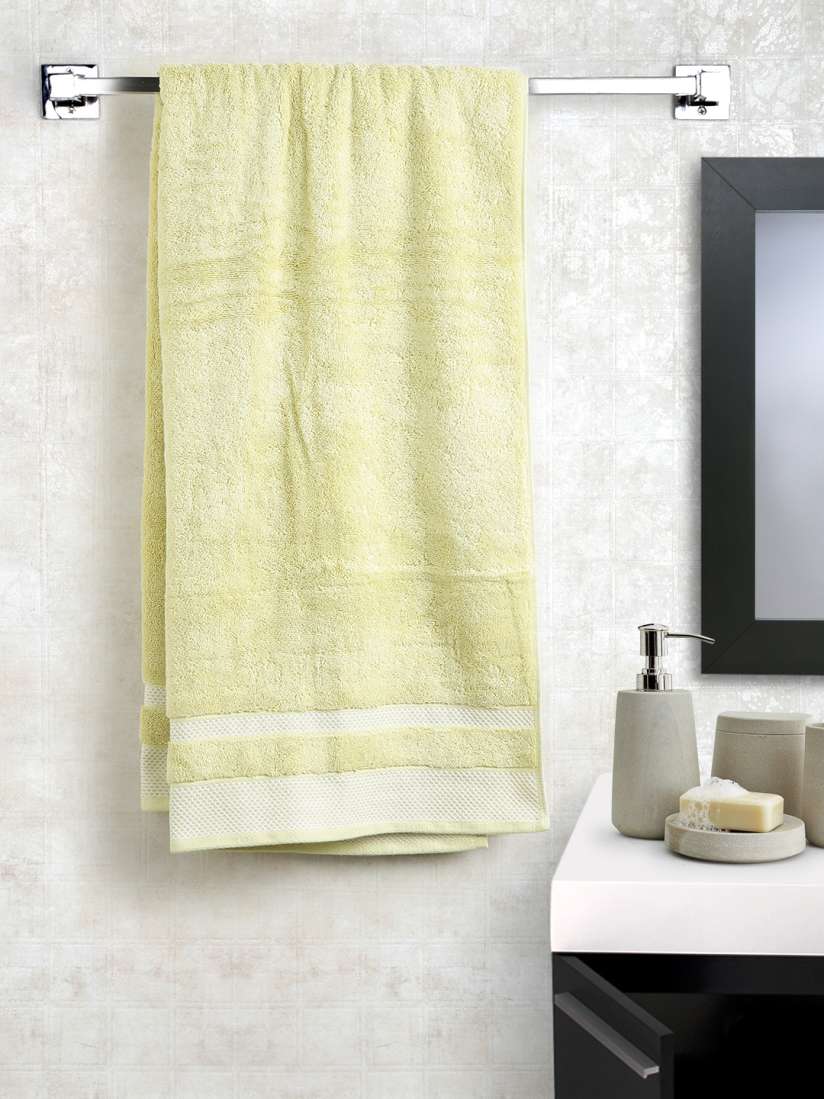 Buy SPACES Lime Green Hygro 600GSM Cotton Bath Towel Bath Towels for Unisex 1329728 Myntra