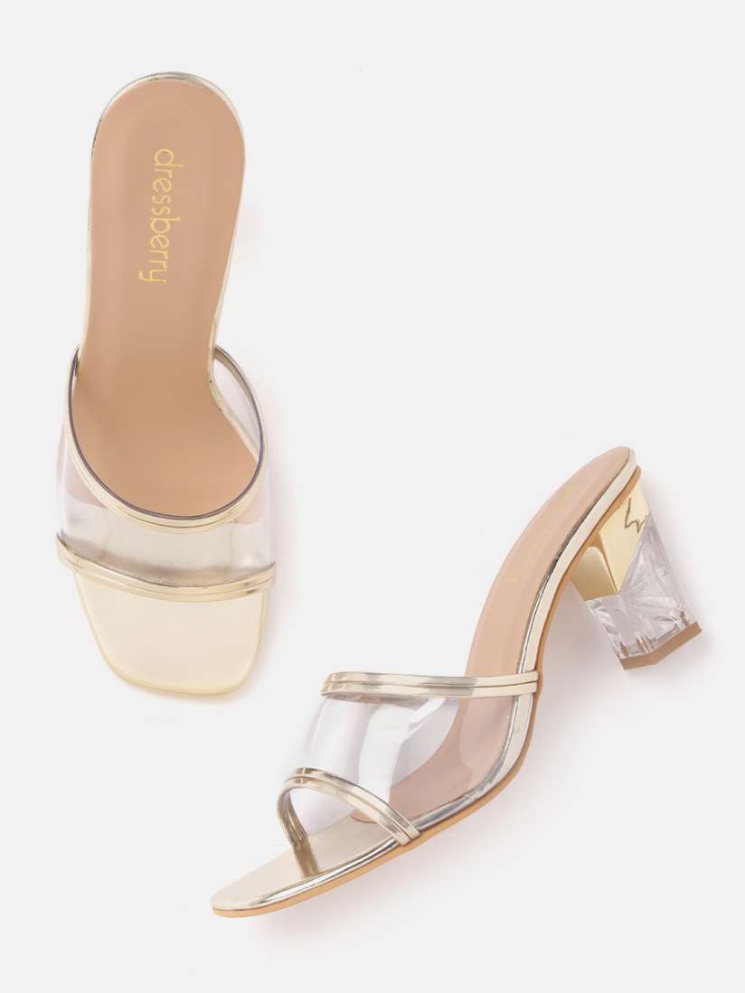Golden heels myntra store