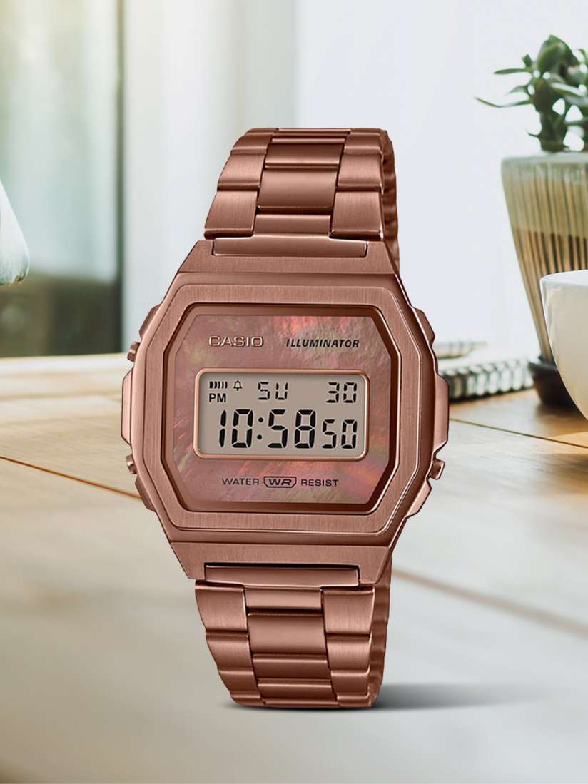 Casio rose gold watch womens best sale