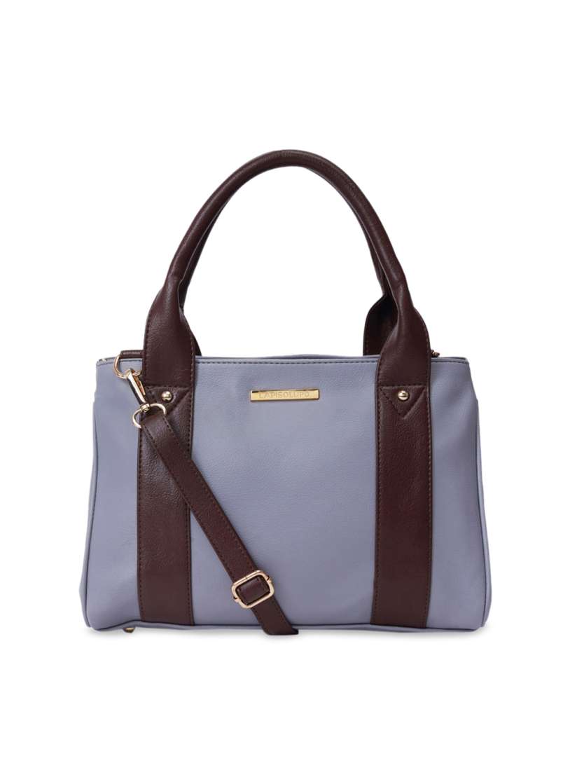 Buy Lapis O Lupo Grey Solid Handheld Bag Handbags for Women 13318260 Myntra