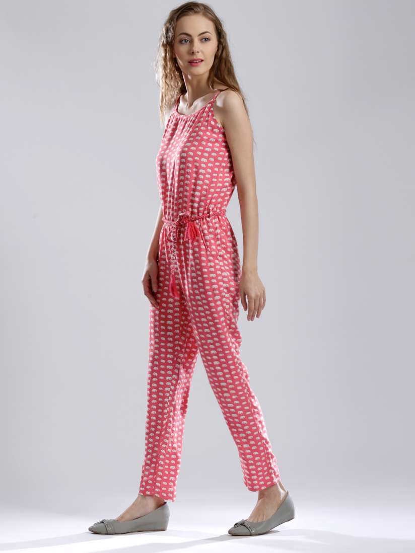 Elephant print jumpsuit clearance