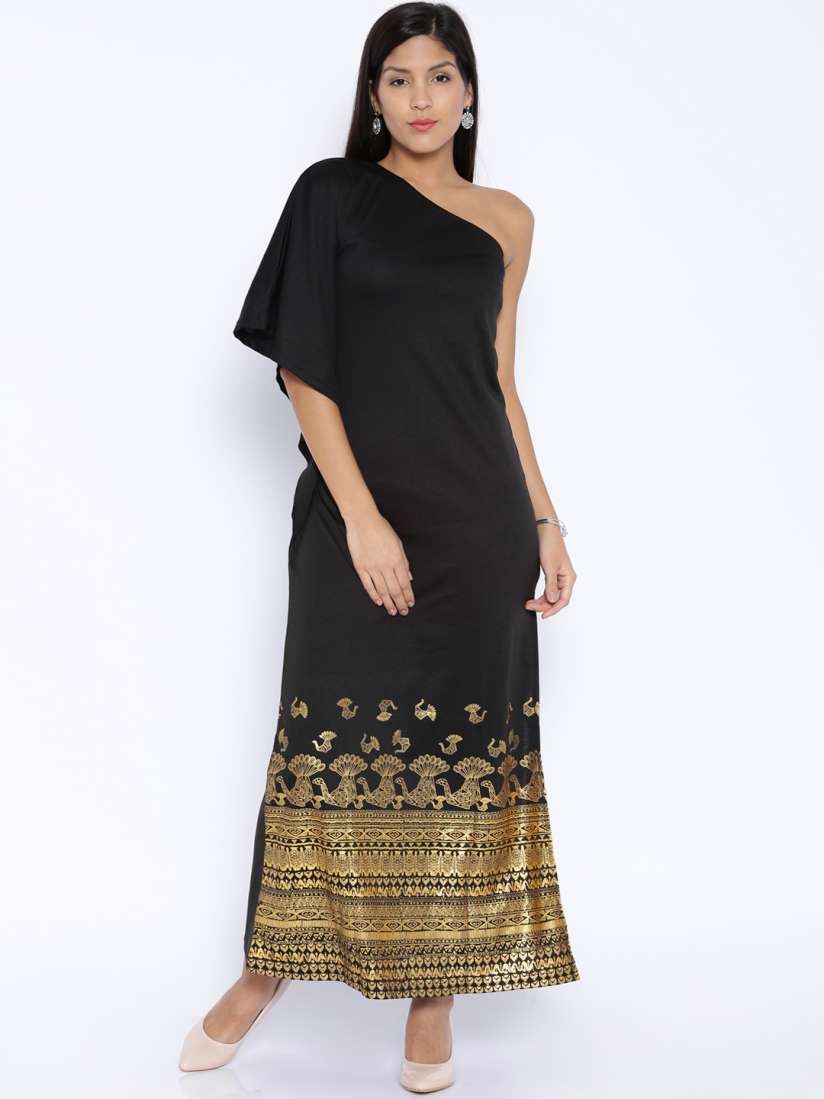 Global desi black maxi dress store