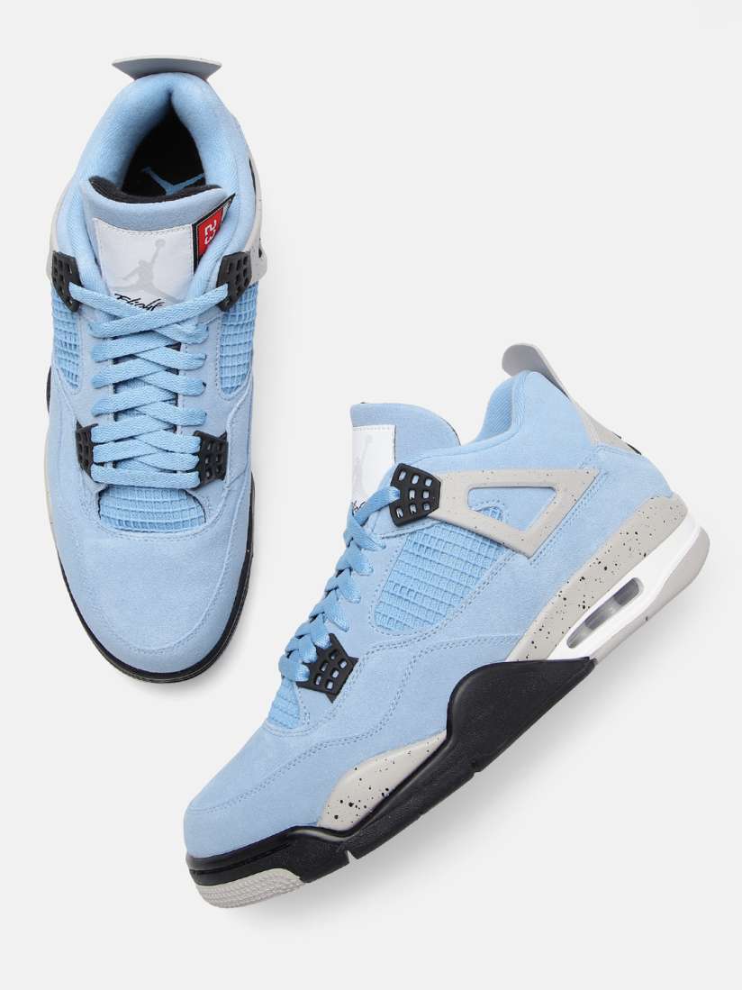 Buy Nike Men Blue AIR JORDAN 4 RETRO Basketball Shoes Sports Shoes for Men 13328038 Myntra