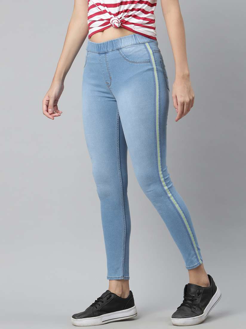 Jegging jeans for ladies top