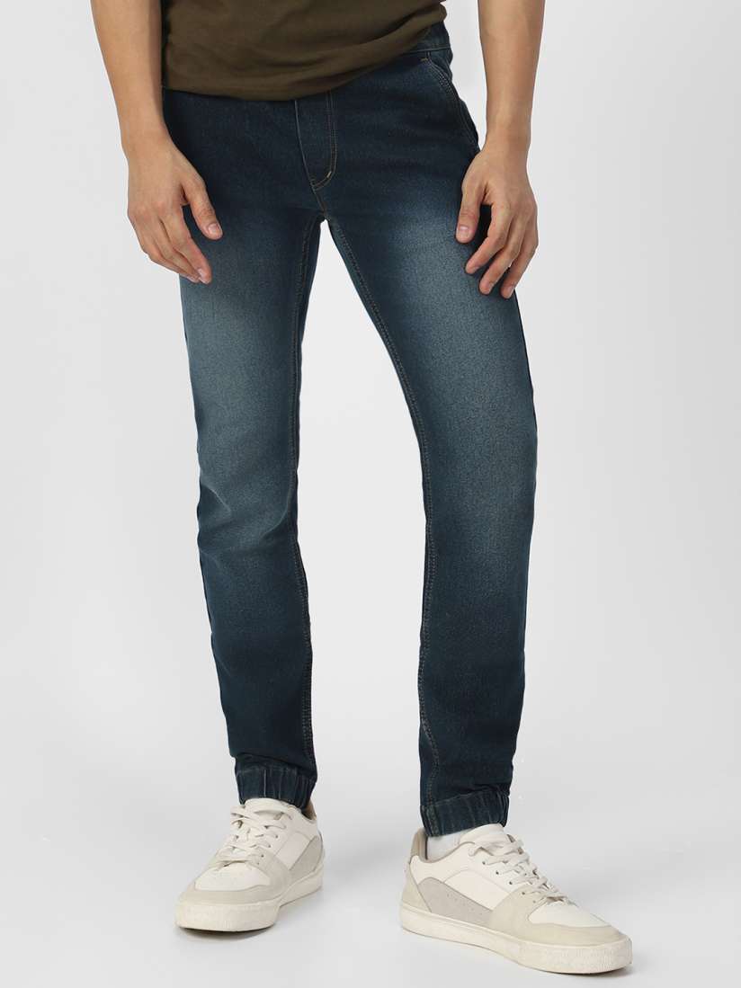 Buy Urbano Fashion Men Green Slim Fit Mid Rise Clean Look Stretchable Jogger Jeans Jeans for Men 13341152 Myntra