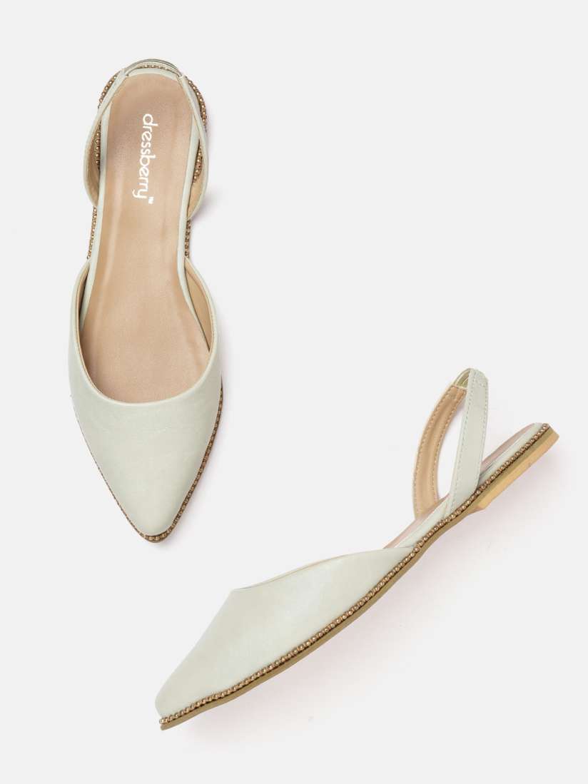 Buy DressBerry Women Mint Green Solid Flats Flats for Women 13347814 Myntra