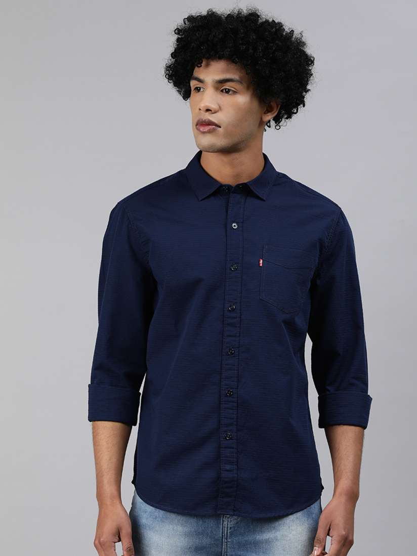 Levi's navy blue shirt shop