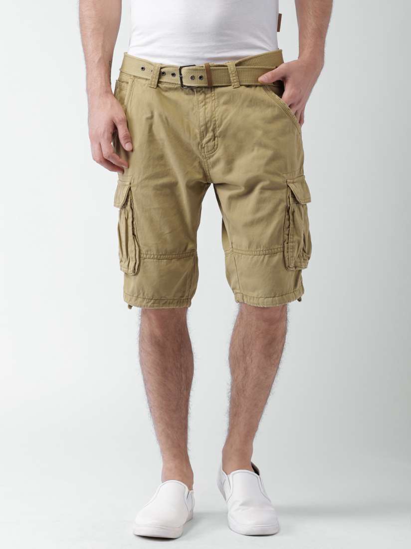 Buy INDICODE Khaki Cargo Shorts Shorts for Men 1336410 Myntra