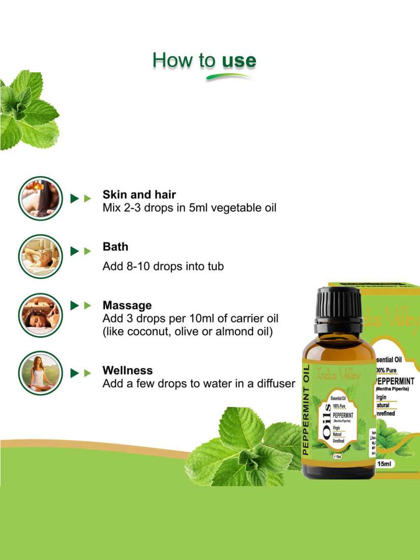 Buy Indus Valley Peppermint Essential Oil 15 ml Aroma Oils for Unisex 13368738 Myntra