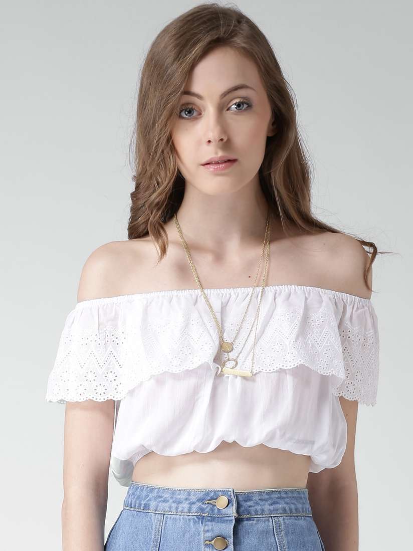 forever 21 white off shoulder top