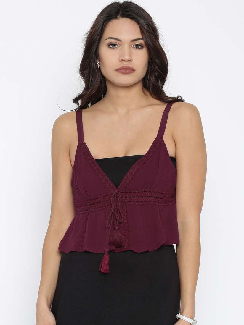forever 21 purple crop top