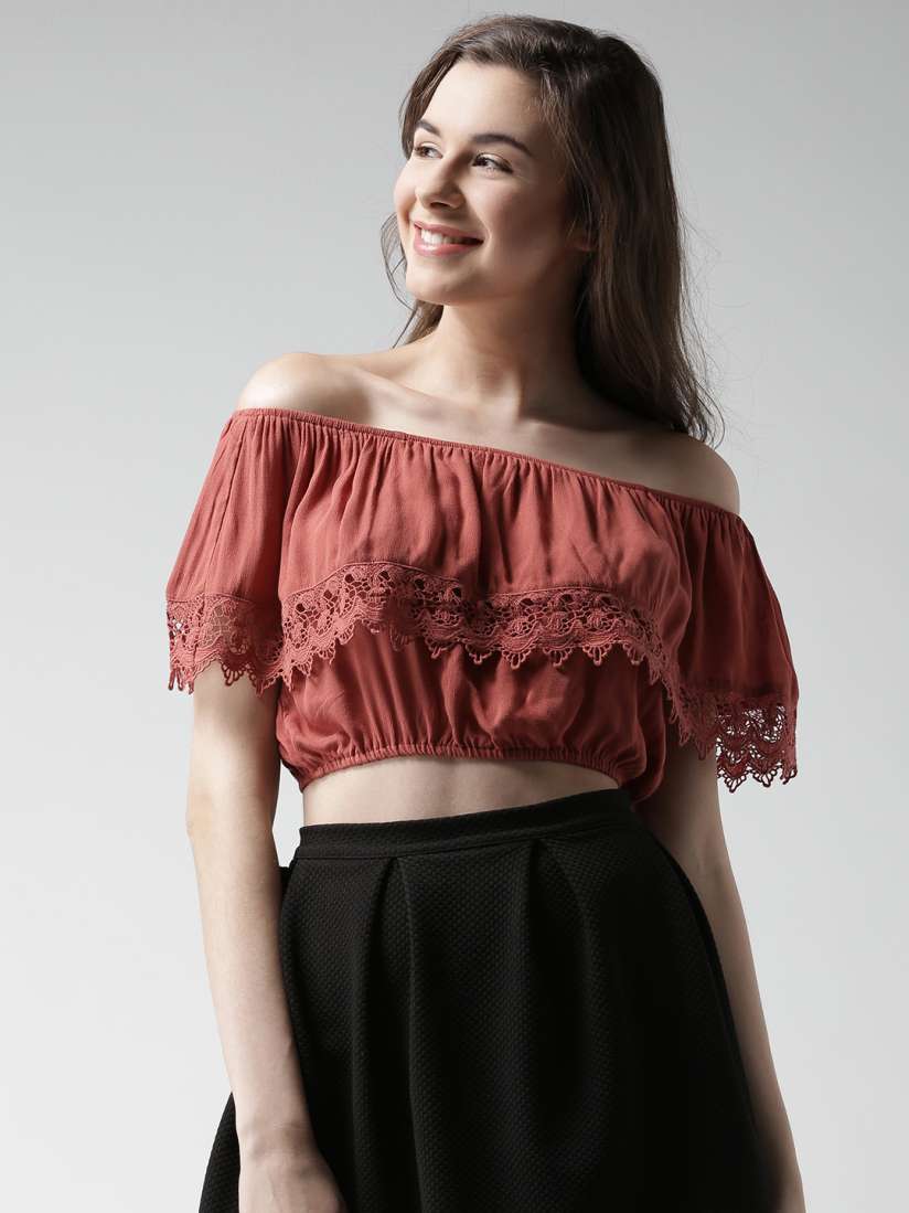 Forever 21 red crop top discount