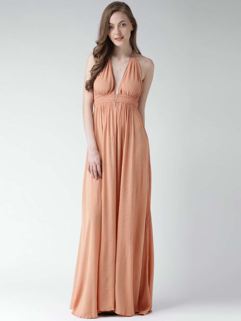 Buy FOREVER 21 Orange Maxi Dress Dresses for Women 1337188 Myntra