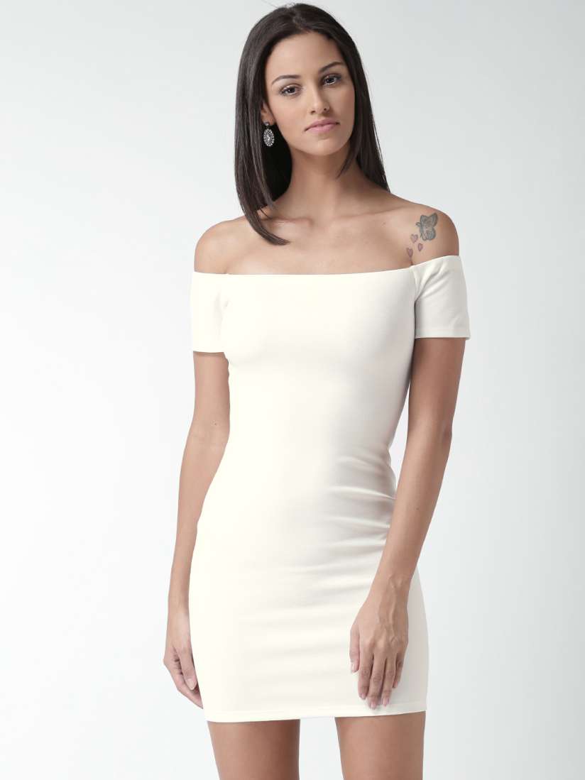 Forever 21 white off the shoulder dress discount