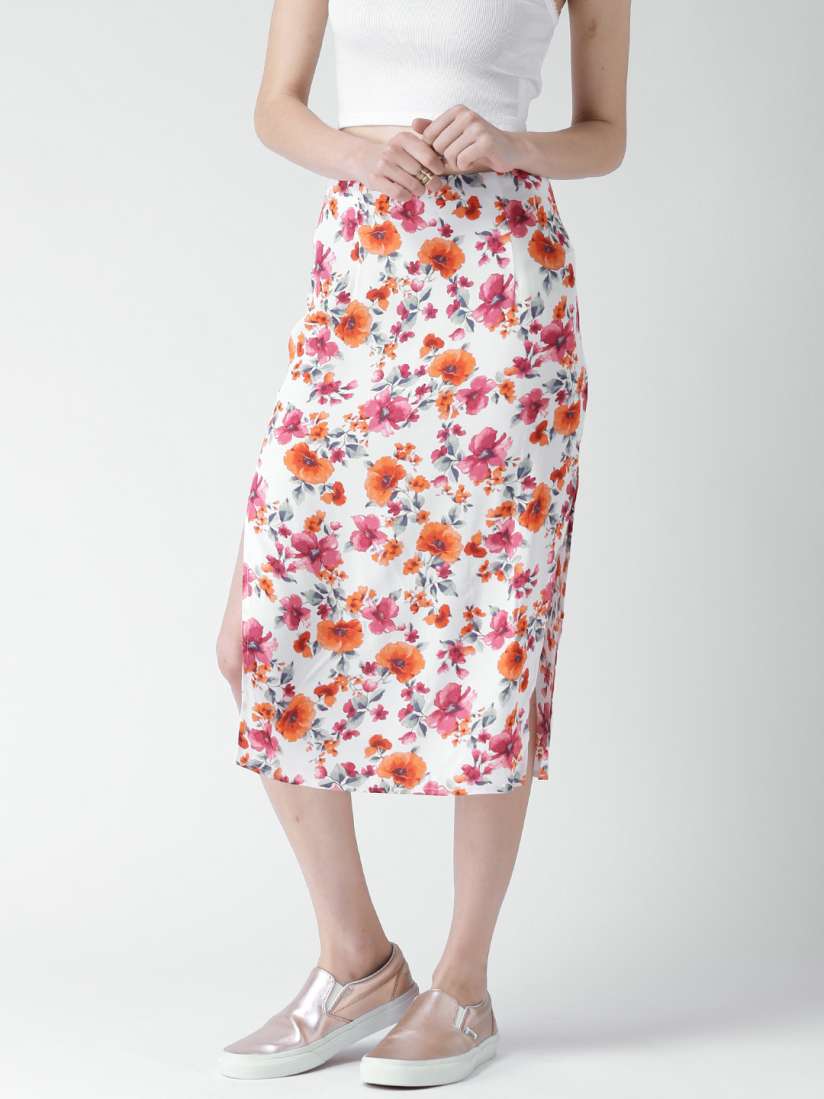 Floral pencil skirt forever 21 clearance