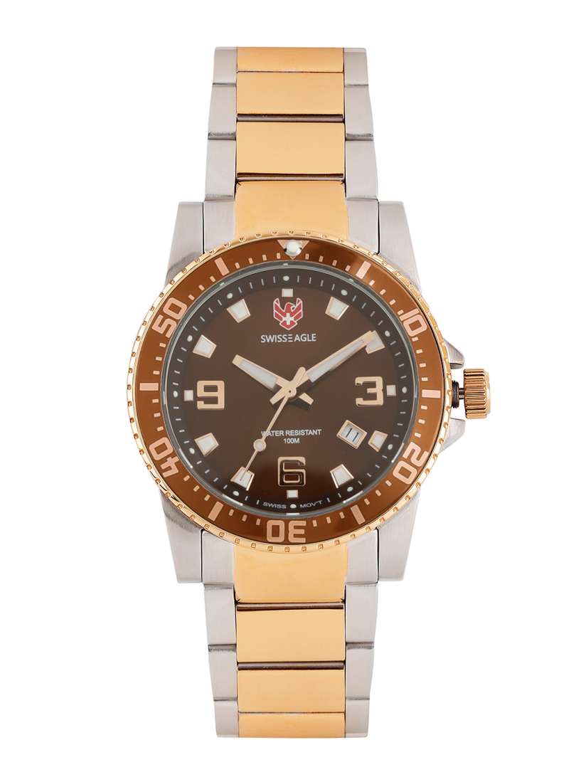 Buy Swiss Eagle Men Brown Dial Watch SE 9082B TTRG 07 Watches for Men 1339001 Myntra