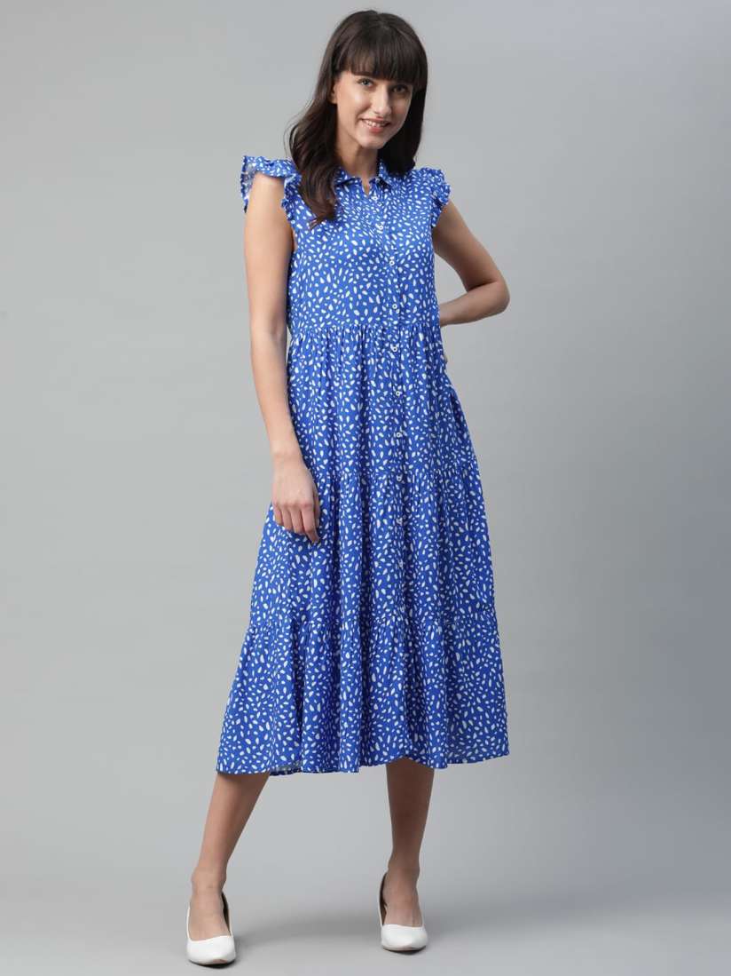 Myntra blue dress deals