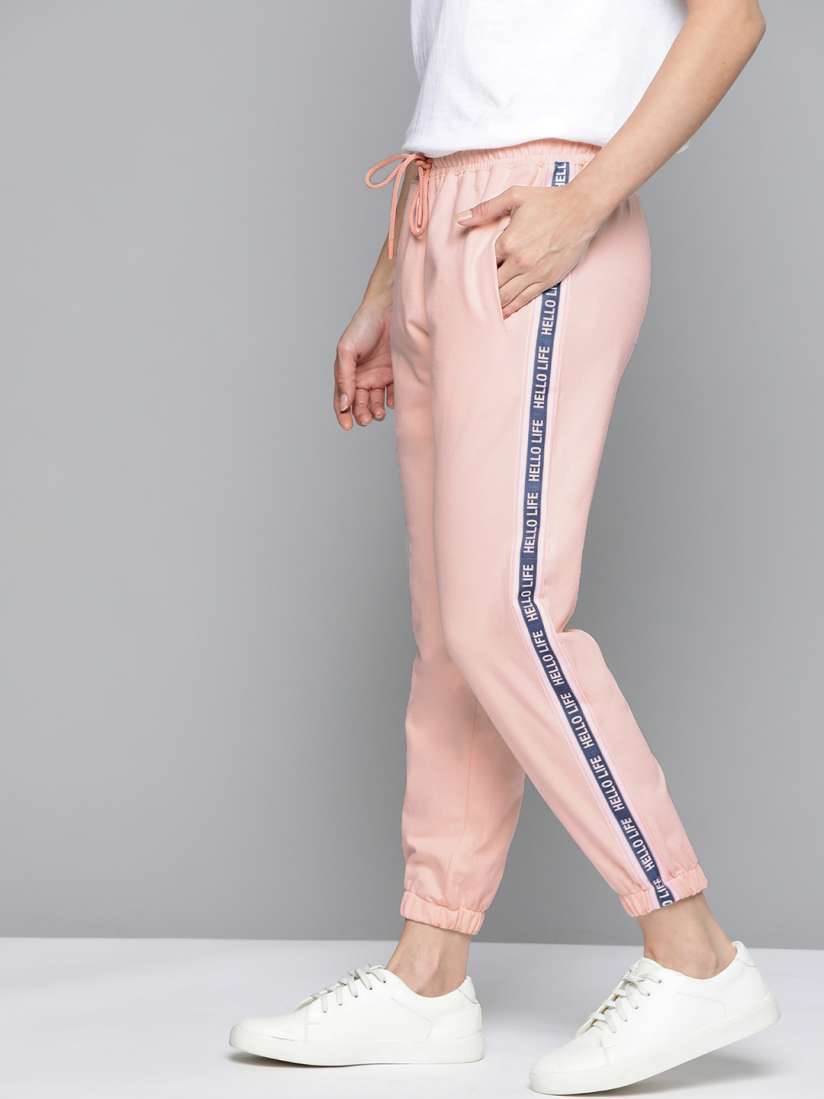 Cotton cropped joggers deals