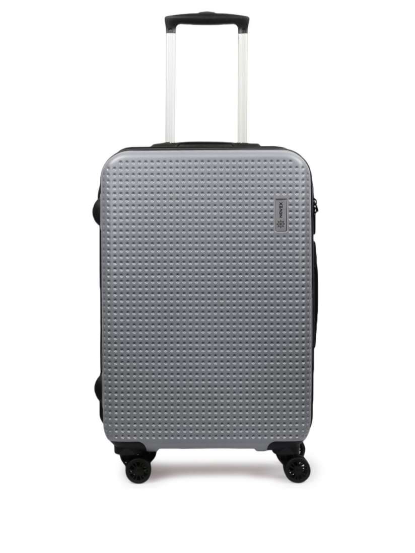 Buy NOVEX Unisex Grey Textured Hard Sided Cabin Trolley Suitcase Trolley Bag for Unisex 13410098 Myntra
