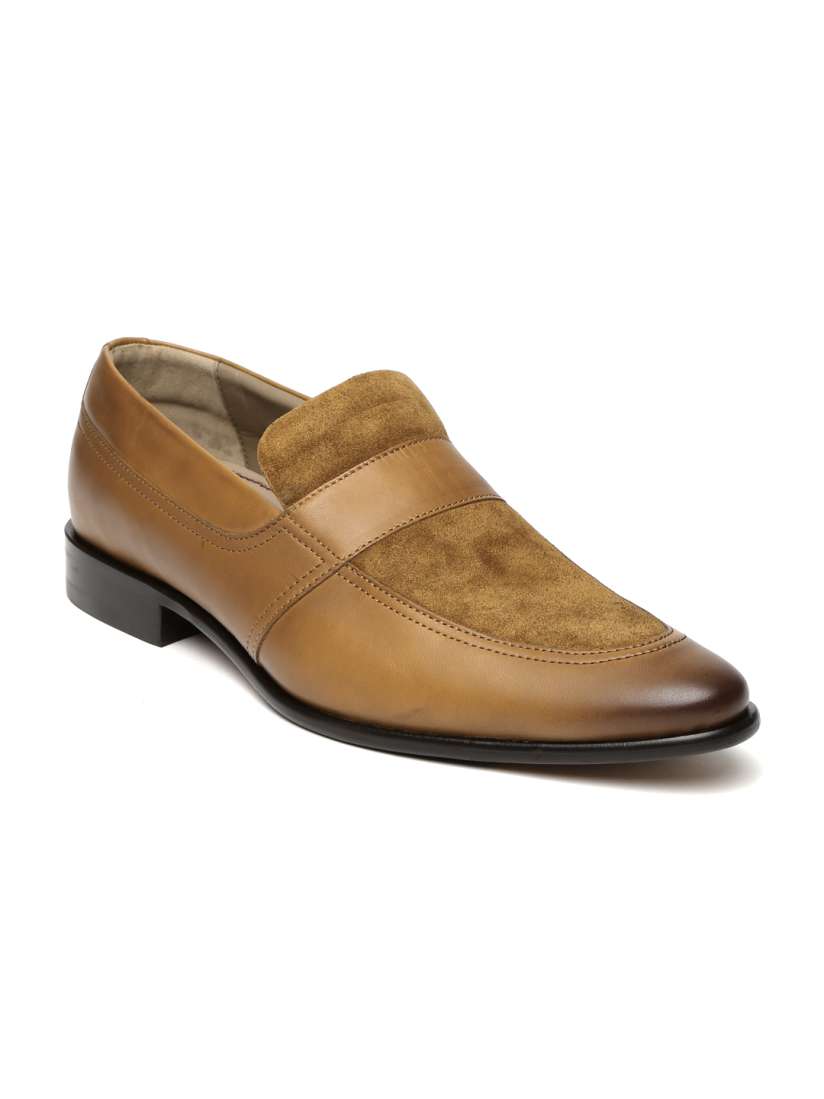 Buy Language Men Tan Brown Leather Semiformal Shoes Formal Shoes for Men 1341296 Myntra