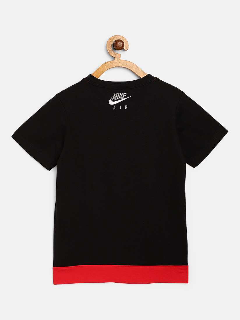 Buy Nike Boys Red Black Colourblocked NSW Air Round Neck T shirt Tshirts for Boys 13439316 Myntra