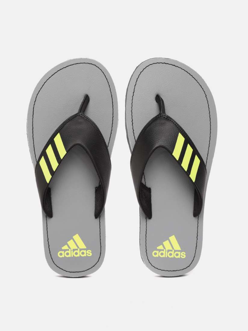 Buy ADIDAS Men Black Grey Solid Thong Flip Flops Flip Flops for Men 13442030 Myntra
