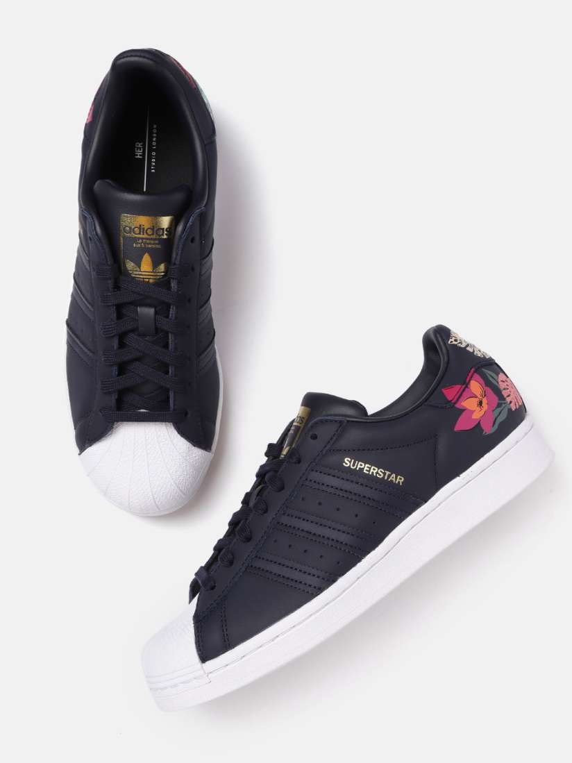 Buy ADIDAS Originals Women Navy Blue Print Detail Superstar Sneakers Casual Shoes for Women 13443648 Myntra