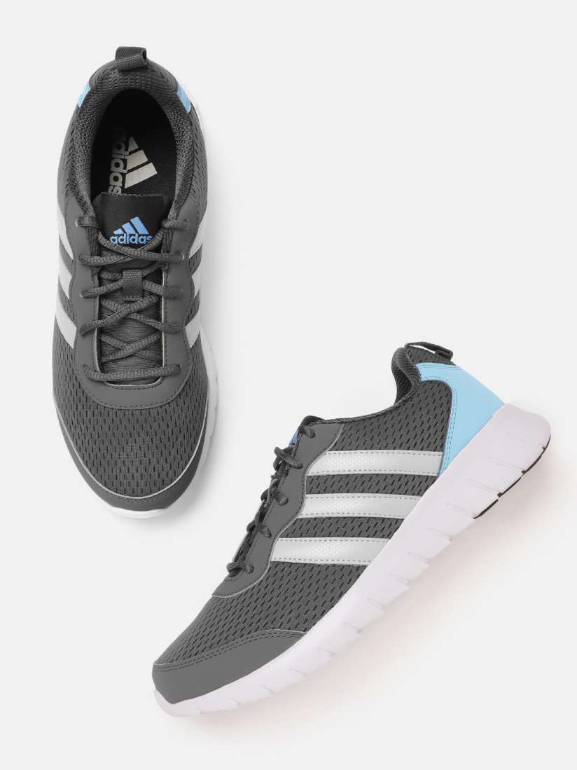 Buy ADIDAS Men Charcoal Grey Blue Woven Design Uiflow Running Shoes Sports Shoes for Men 13444602 Myntra