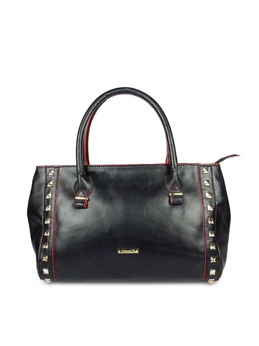 Black handbag myntra on sale