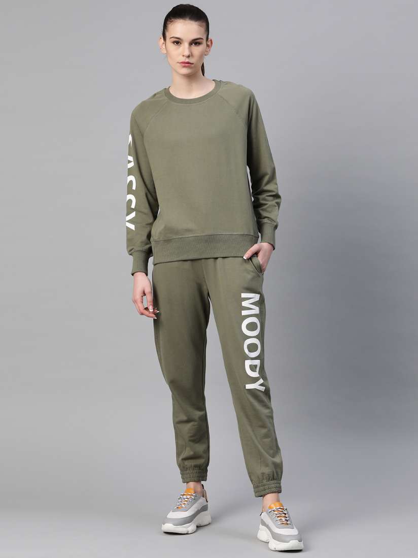 Olive tracksuit womens sales