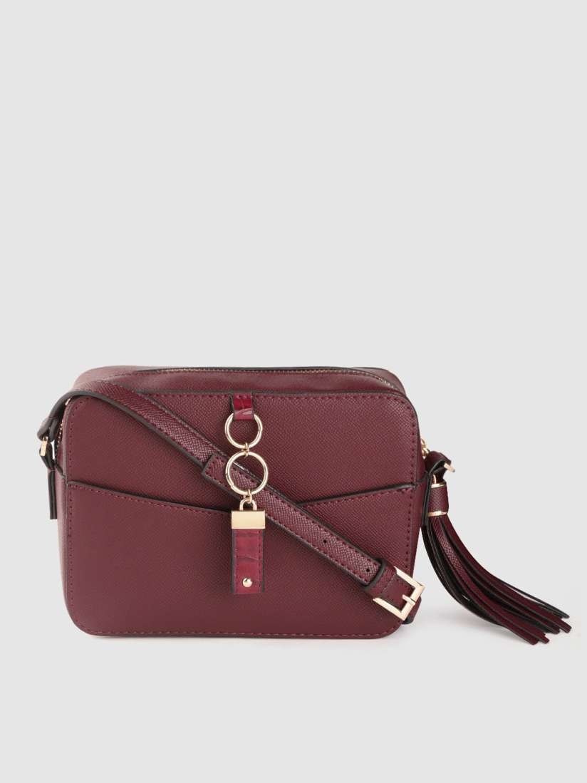 Buy DOROTHY PERKINS Burgundy Solid Small Sling Bag Handbags for Women 13454424 Myntra