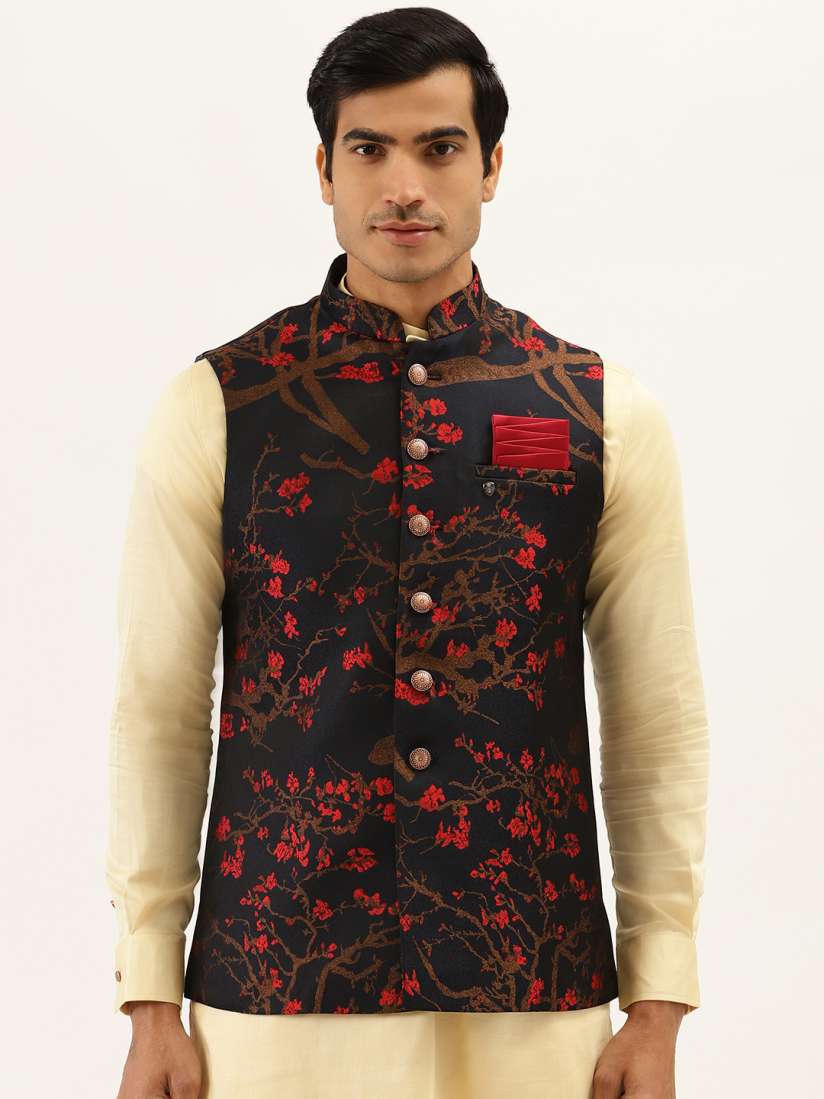 Floral designer nehru jackets on sale