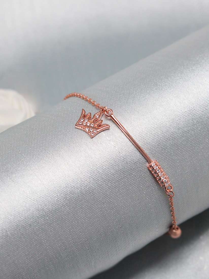 Silver rose bracelet store