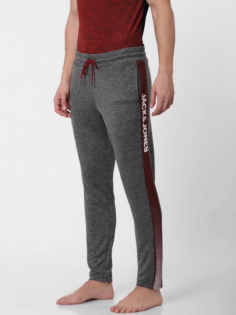 Buy Jack Jones Men Grey Melange Solid Lounge Pants with Side Stripe Lounge Pants for Men 13477004 Myntra