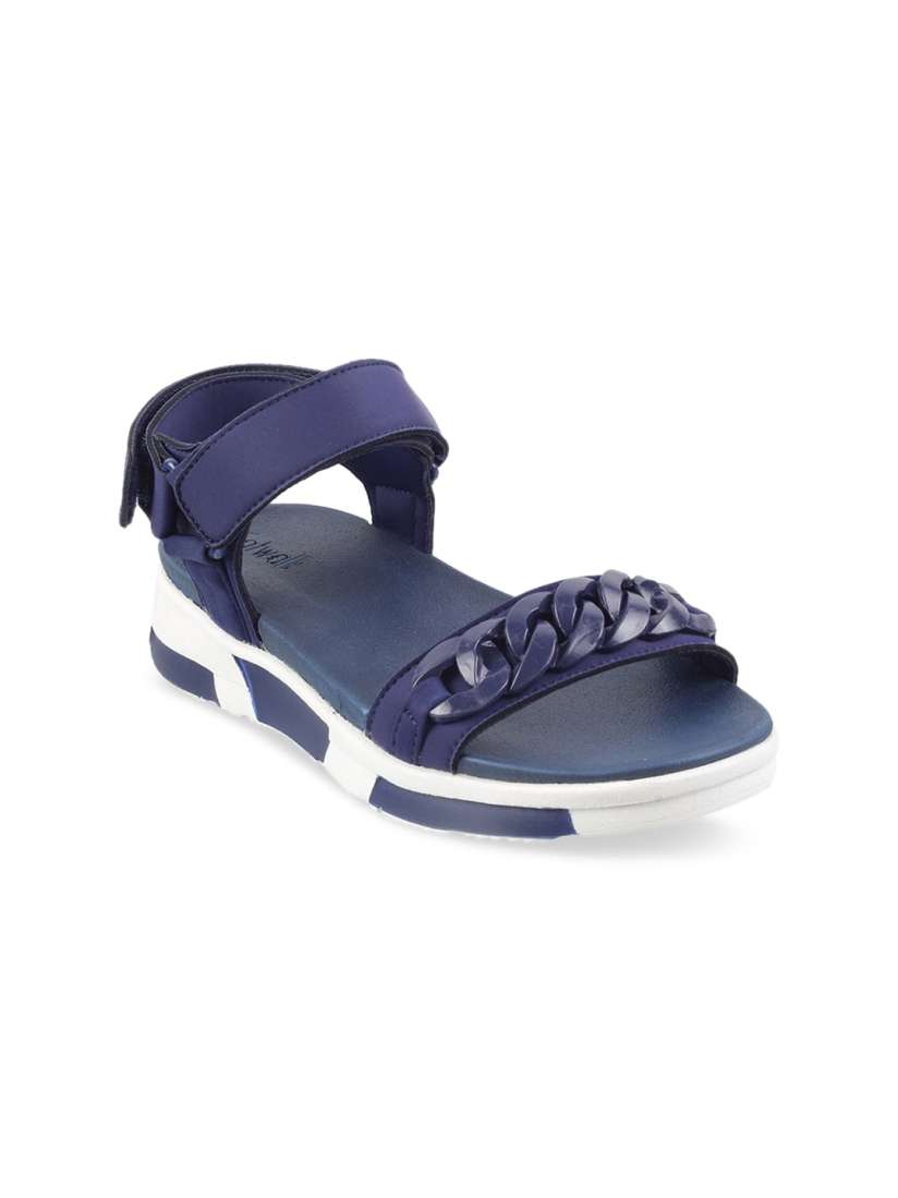 Buy Catwalk Women Blue Solid Open Toe Flats Flats for Women 13483486 Myntra