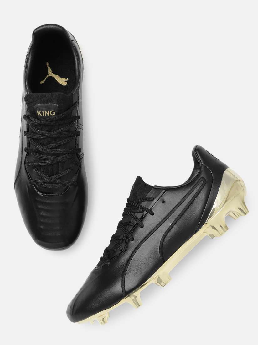 Buy Puma Men Black KING Platinum Leather Football Shoes Sports Shoes for Men 13483944 Myntra