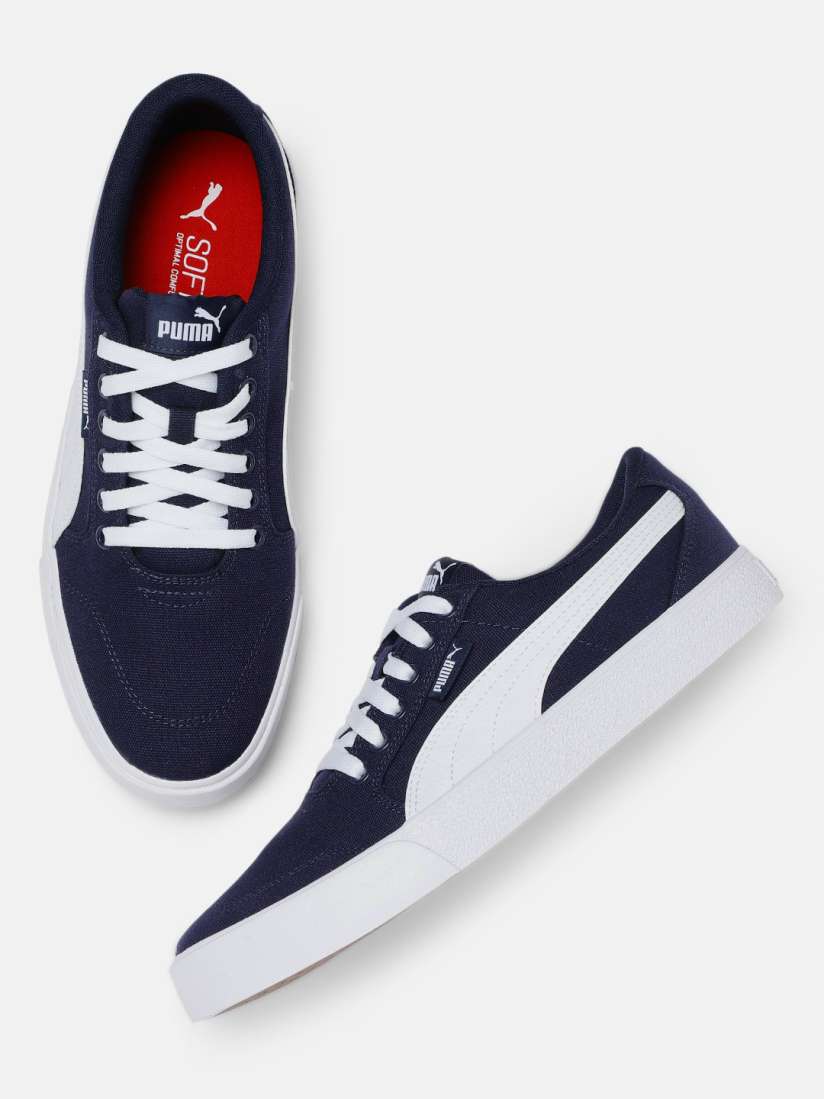 Buy Puma Unisex Blue White C Skate Vulc SoftFoam Sneakers Casual Shoes for Unisex 13486886 Myntra