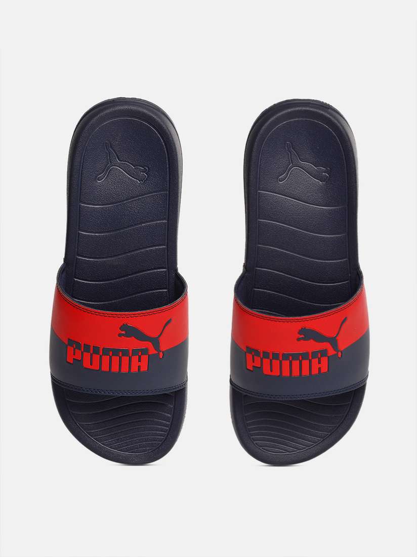 Flip Flops Red Fluffy Puma Slides Sandal Puma Sliders Fur Fuzzy