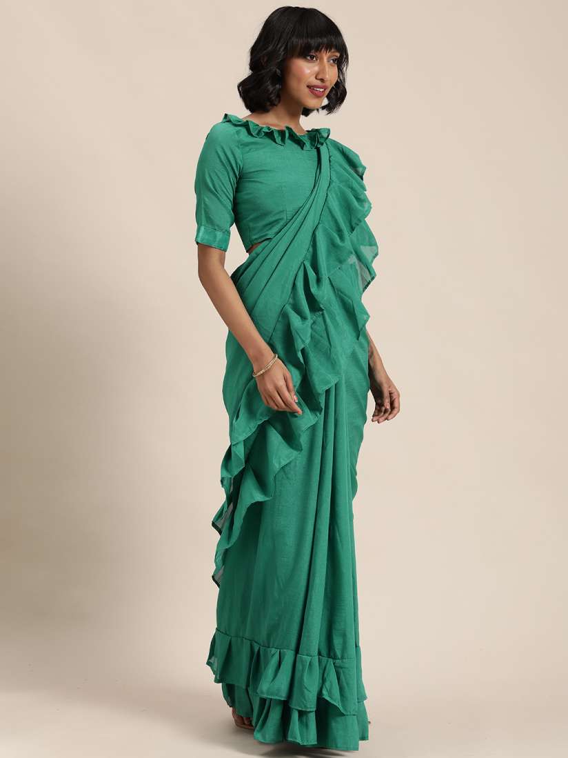 Frill saree on myntra online