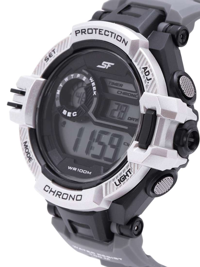 Buy Sonata Men Grey Solid Digital Watch 77075PP07 Watches for Men 13500136 Myntra