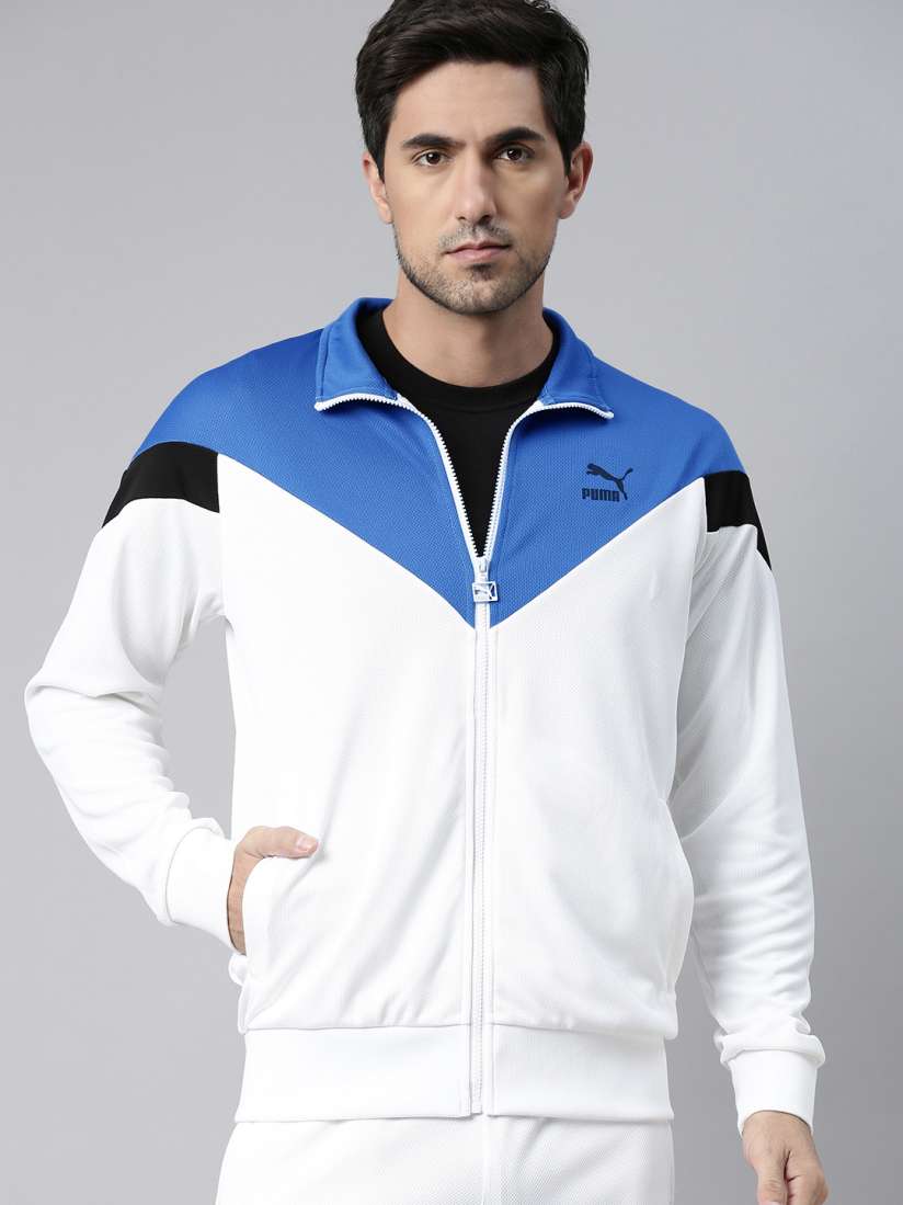 Puma blue and white jacket clearance