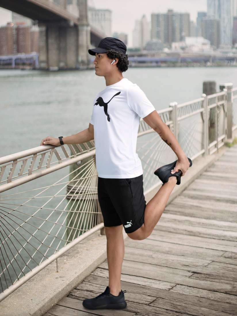 Buy Puma Men Black Solid Regular Fit ESS 10 Sports Sustainable Shorts Shorts for Men 13501508 Myntra
