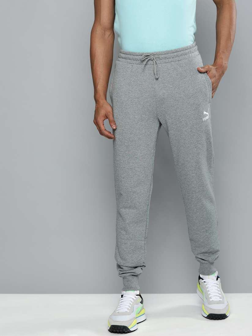 Buy Puma Men Grey Regular Fit Classics Sweatpants Cuff TR Solid Joggers Track Pants for Men 13501920 Myntra